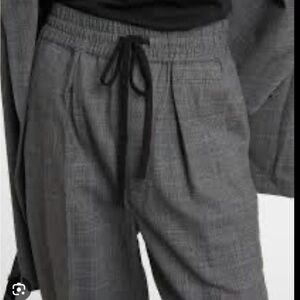 Isabel Marant Charcoal Checkered Trousers